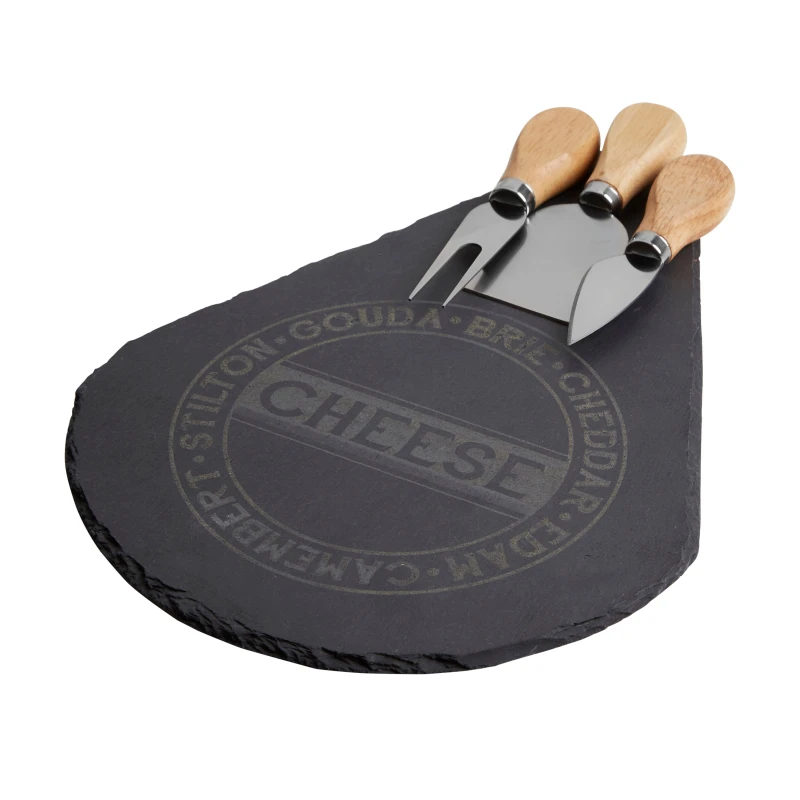 Image of Premier Housewares Carter 4Pc Cheese Set Black