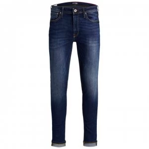 Image of Jack and Jones Super Skinny Jeans Mens - Mid Wash 014