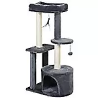 Image of PawHut Cat Tree Scratcher D30-279 1470 x 610 x 410 mm Grey