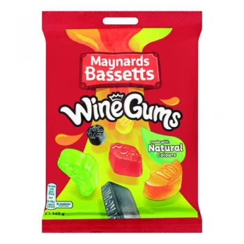 Image of Maynards Bassets Wine Gums Share Bags 165g Pack of 12 4011446