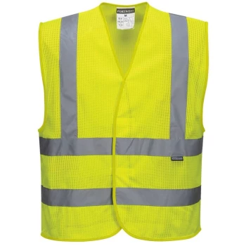Image of C370YERXX/3X - sz 2XL - 3XL MeshAir Band & Brace Vest - Yellow - Portwest