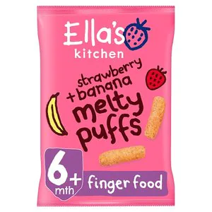 Image of Ella's Kitchen Organic Strawb Banana Melty Puff 7m+ 20g