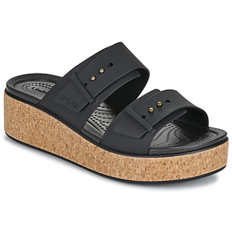 Image of Crocs Wedge mules For Her Crocs Brooklyn Cork Noir Female 37/38