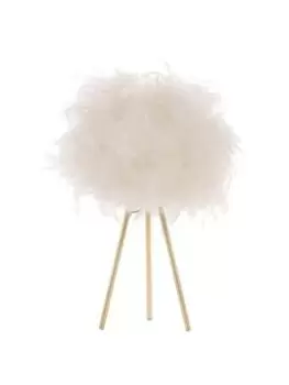 Image of Bhs Plume Feather Tripod Table Lamp
