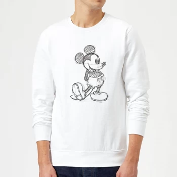 Image of Disney Mickey Mouse Sketch Sweatshirt - White - S