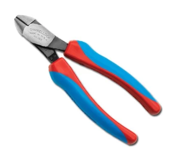 Image of CHLE336CB 6' High Leverage Diagonal Cutting Nipper Plier Code Blue Grip - Channellock
