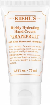 Image of Kiehl's Richly Hydrating Hand Cream Grapefruit 75ml