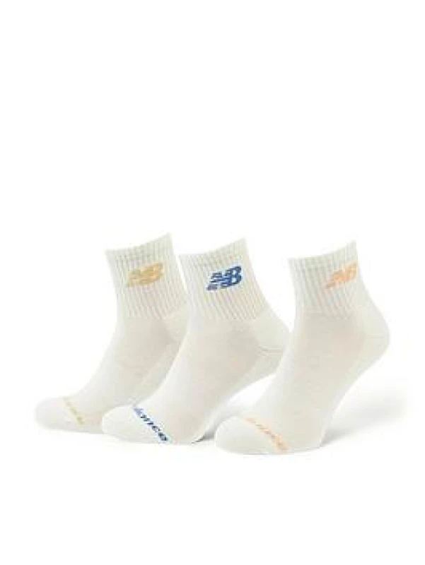 Image of New Balance Everyday Ankle Socks 3 Pack Adults - Cream Unisex 7 - 11