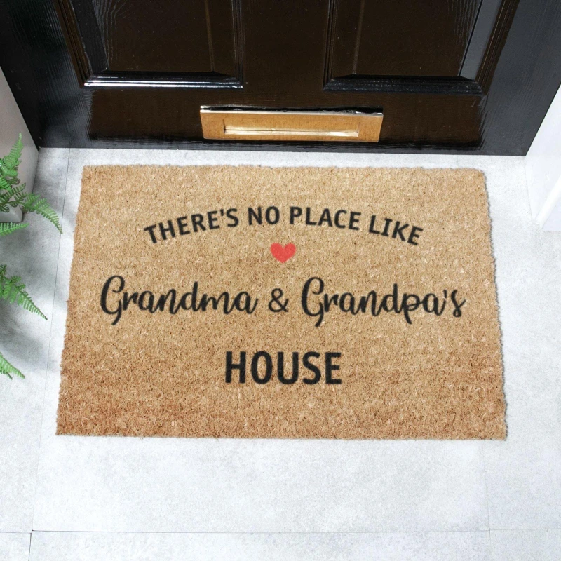 Image of Artsy Doormats There's No Place Like Grandma & Grandpas House Doormat (60 X 40Cm)