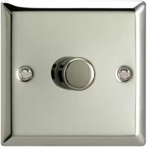 Image of Varilight Classic 1 Gang 1 Way 1x400W Dimmer Switch (Single HC1) - Polished Chrome