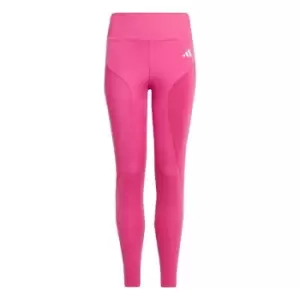 Image of adidas HIIT AEROREADY High-Rise 7/8 Tights Kids - Semi Lucid Fuchsia / White