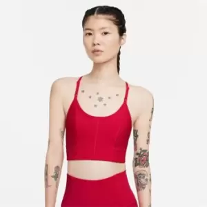 Image of Nike DriFit Indy Longline Bra Womens - Red