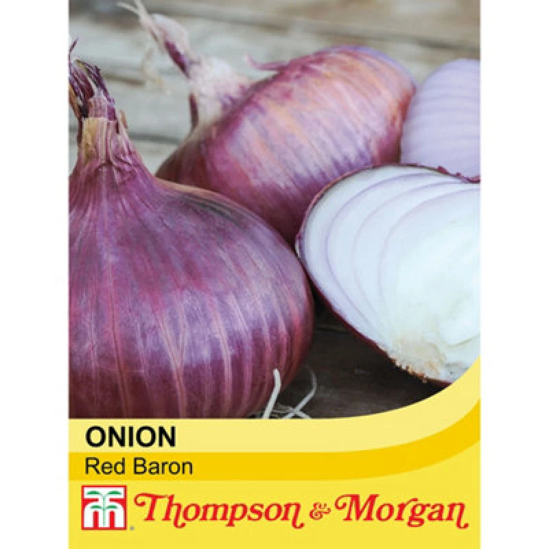 Image of Thompson & Morgan Onion Red Baron 1 Seed Packet (175 Seeds)