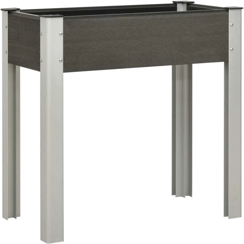 Image of VIDAXL Garden Raised Bed 75x40x75cm wpc Grey Vidaxl 8720286195062