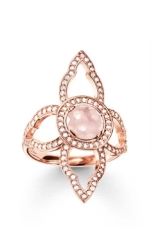 Image of Ladies Thomas Sabo Sterling Silver Size P.5 Ring TR2067-417-9-56