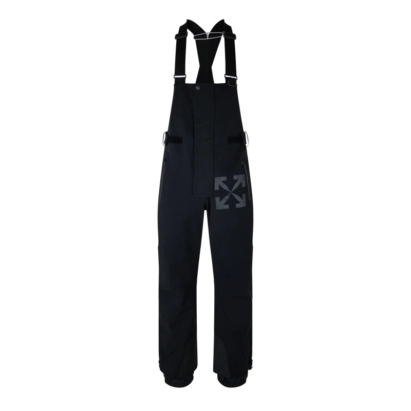 Image of Off White Mens Arrow Slim Fit Dungarees Pants Black male S