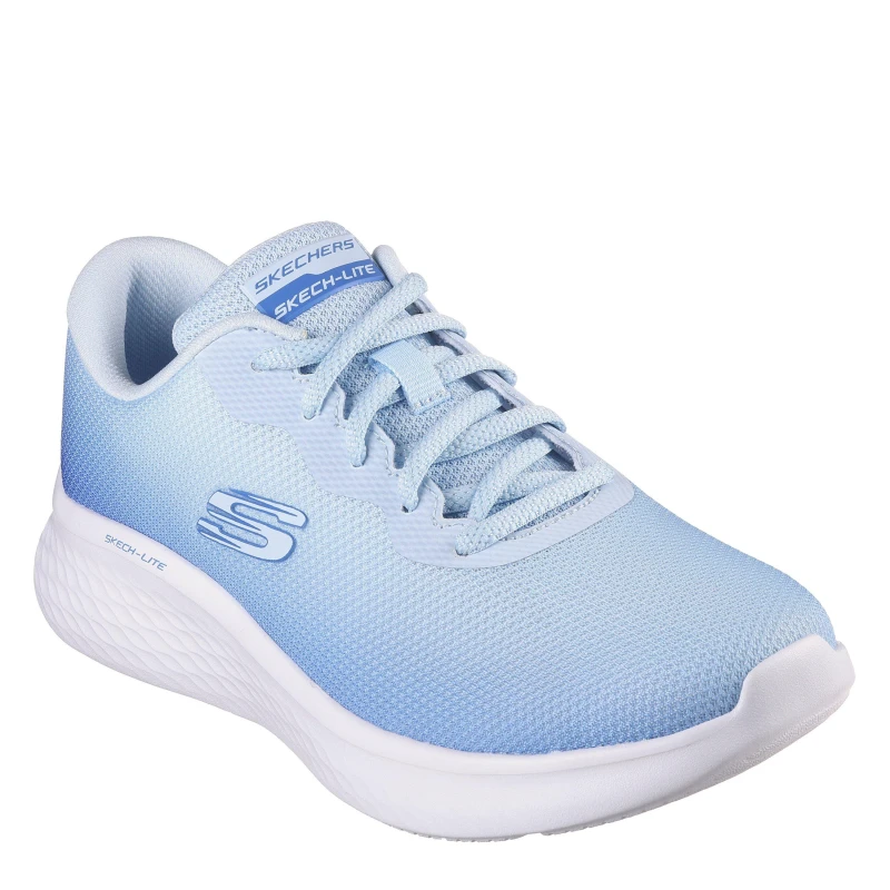 Image of Skechers Ombre Engineered Mesh Lace-Up W Ai Slip On Trainers Womens Light Blue female 2 (35)