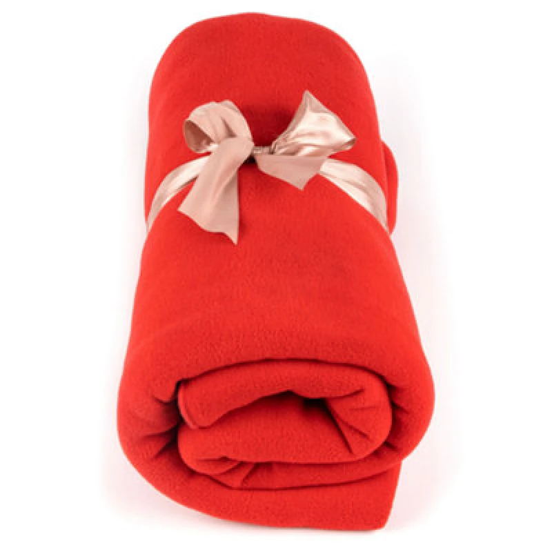 Image of Myga Red Soft Fleece Yoga Blanket For Cozy And Comfortable Practice