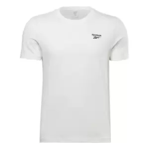 Image of Reebok Left Logo T-Shirt Mens - White