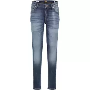Image of Jack and Jones Fox Indigo Knit Slim Jeans Junior - Blue
