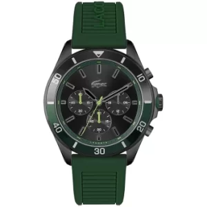 Image of Lacoste Tiebreaker Mens Green Silicone Strap Watch
