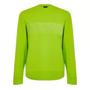 Image of BOSS Embroidered Logo Sweater - Green