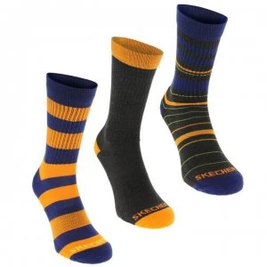 Image of Skechers Terry 3 Pack Socks Junior Boys - Orange
