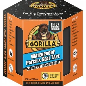 Image of Gorilla Glue Waterproof Patch and Seal Tape Black 100mm 3m