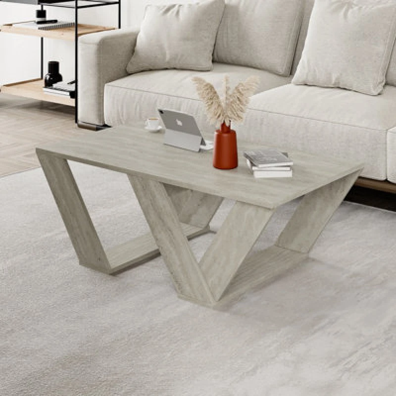 Image of Decortie Pipra Coffee Table - Travertine Off White WO9AT Unisex