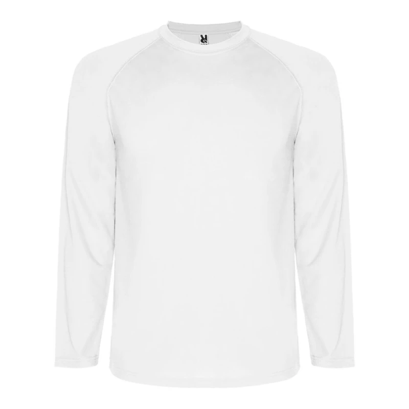 Image of ROLY ROLY Men Montecarlo Long-Sleeved Sports T-Shirt in White Size: Small White S Male 5063574791137