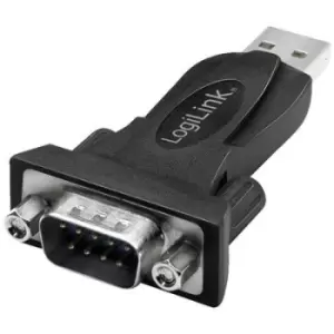 Image of LogiLink Series Adapter [1x USB 2.0 connector A - 1x RS232 plug] Black