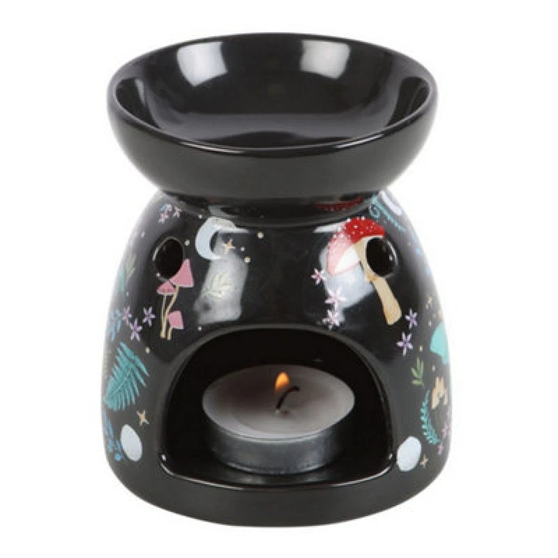 Image of Something Different Something Different Dark Forest Forest Oil Burner in Black One Size Unisex 5063527221018
