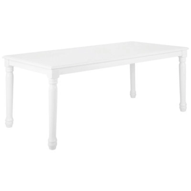 Image of Beliani Dining Table Cary White 180 Cm 90 Cm