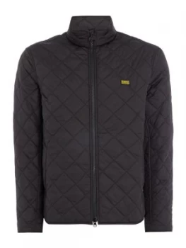 Image of Mens Barbour International Quilted Gear Jacket Black
