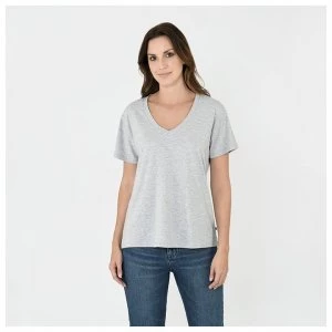 Image of Firetrap Blackseal V Neck Tee - Grey Marl