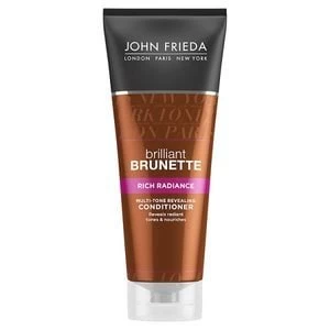Image of John Frieda Brilliant Brunette Rich Radiance Cond 250ml