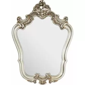 Image of Wall Mirror / Mirrors For Garden / Bathroom / Living Room With Carving Decorative Frame / Champagne Finish Wall Mounted Mirrors W75 x D9 x H102cm.