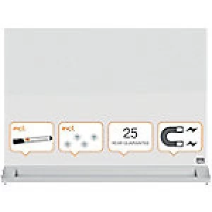 Image of Nobo Desktop Whiteboard Glass Brilliant White 60 x 55 cm