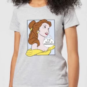 Image of Disney Beauty And The Beast Princess Pop Art Belle Womens T-Shirt - Grey - XL