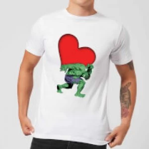 Image of Marvel Comics Hulk Heart T-Shirt - White - M