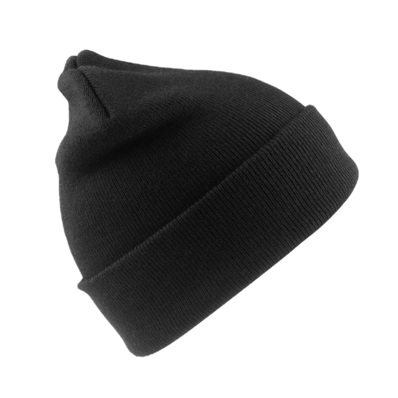 Image of Result Result Men Woolly Ski Hat in Black One Size Male 5059699306400