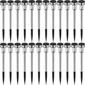 Image of Tectake 24 LED Solar Garden Lights Multicolour Silver