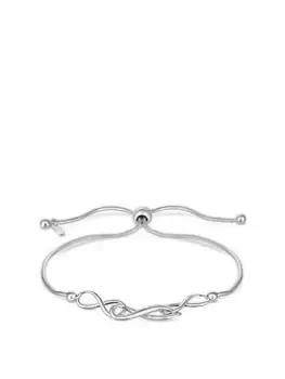 Image of Simply Silver Sterling Silver 925 Infinity Toggle Bracelet, One Colour, Women