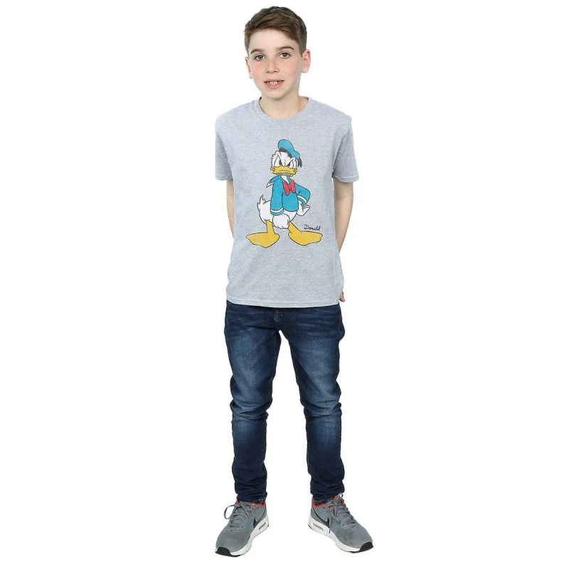 Image of Disney Angry Donald Duck T-Shirt Grey male