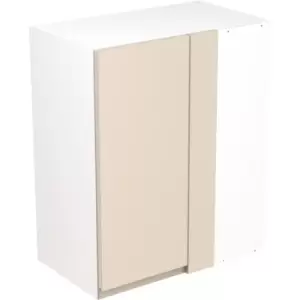 Image of Kitchen Kit Flatpack J-Pull Kitchen Cabinet Wall Blind Corner Unit Super Gloss 600mm in Cashmere MFC