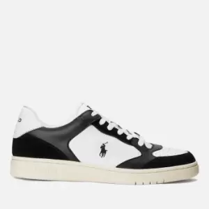 Image of Polo Ralph Lauren Mens Court Lux Leather Trainers - UK 8
