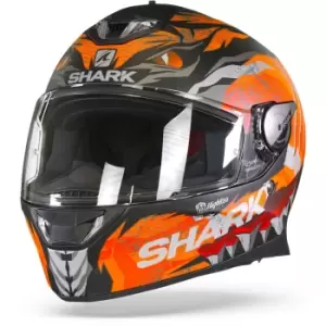 Image of Shark Skwal 2 Iker Lecuona Mat Black Orange Silver KOS S