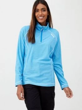 Image of Regatta Montes 1/4 Zip Top - Blue, Size 16, Women