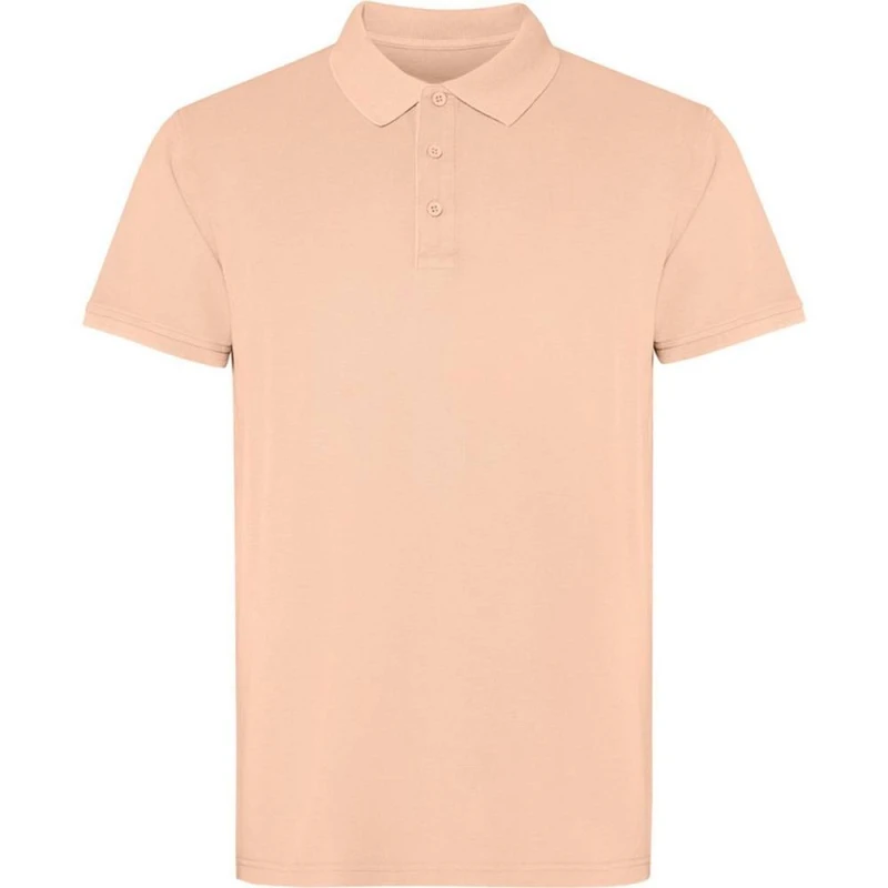 Image of ROLY Mens Cobain Short-Sleeved Polo Shirt in Orange Size: XS Orange Male XS