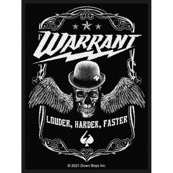Image of Warrant - Louder Harder Faster Standard Patch